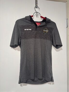 CCM Men’s Charcoal Gray hockey Manitoba golf shirt
